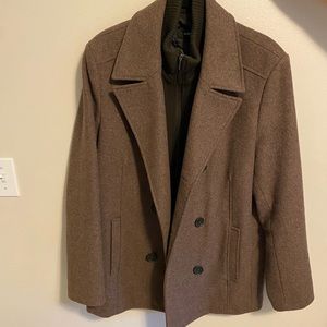 Kenneth Cole brown pea coat